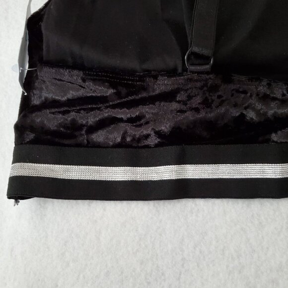 Panty & Bra Set 3X Black Velour Silver Trim Sexy rue21 - Picture 12 of 14